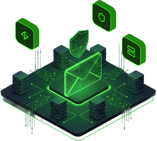 Encrypted email security illustration